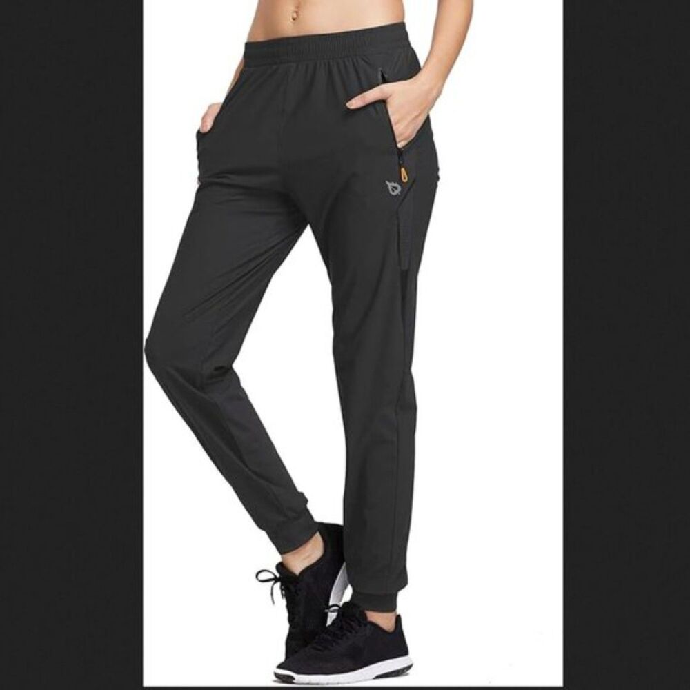 Baleaf Women's Joggers Running Hiking Workout Gym Size Small Black